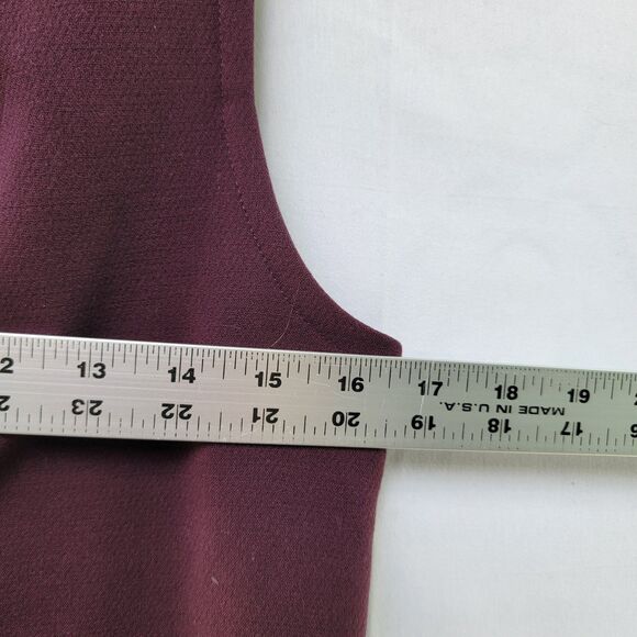 BAR III Purple Dress Mini Sleeveless High Neck Zip Back Closure Women's Size S - Picture 8 of 8